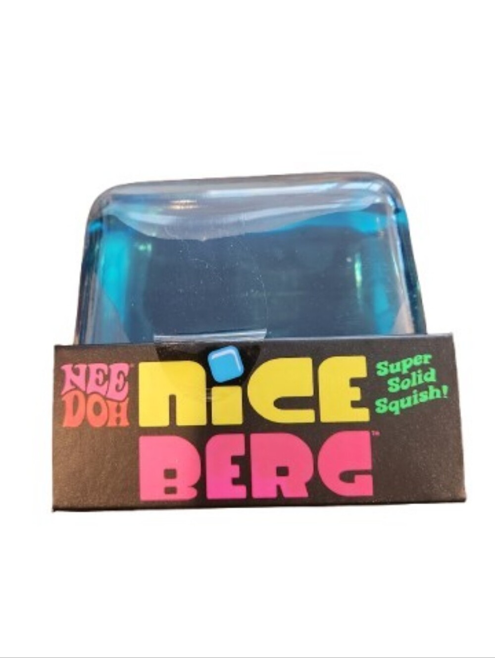 NEW NeeDoh Nice Berg Giant Teal Heavyweight Type Sensory Toy Super Solid Squish!